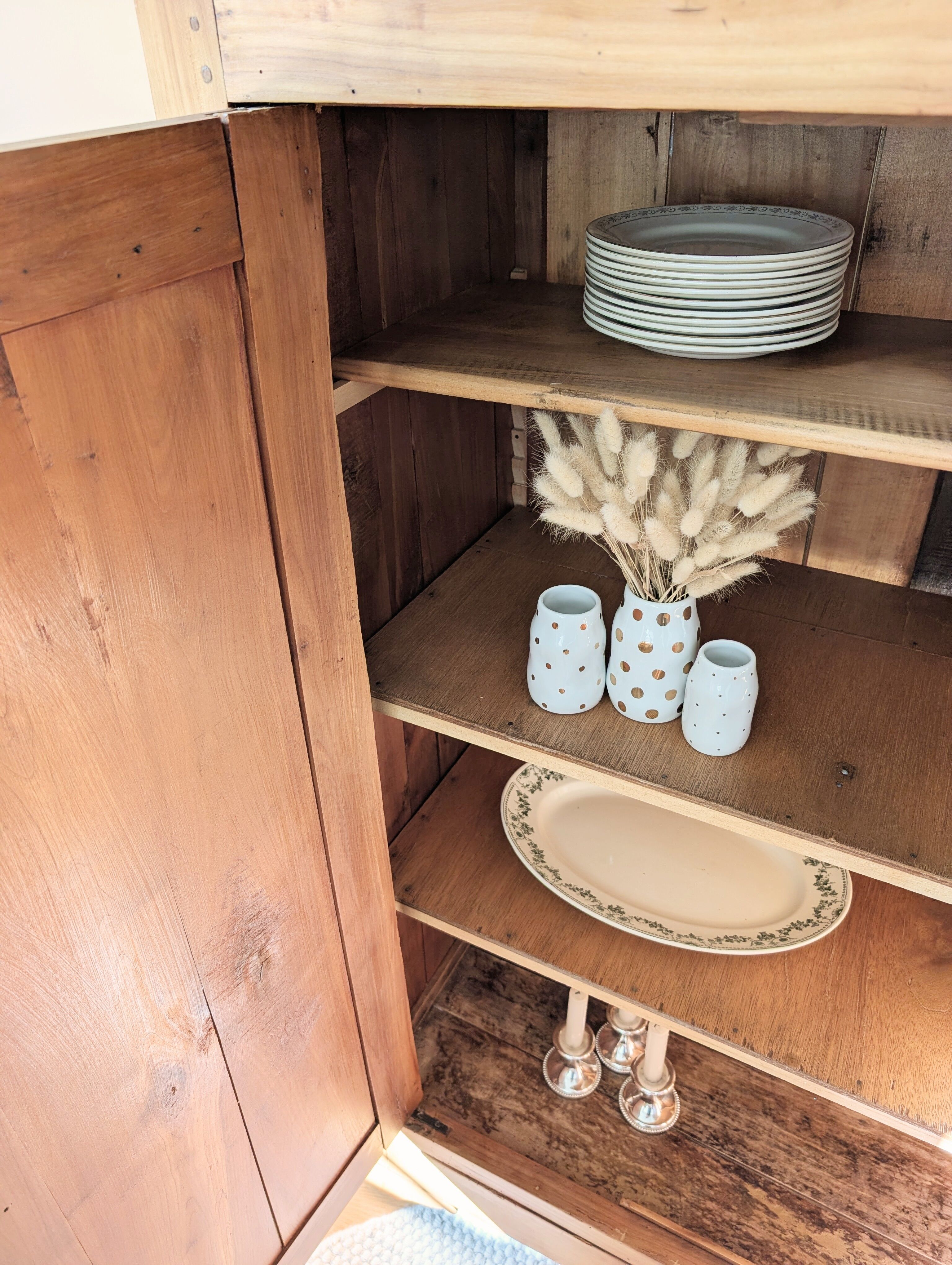 Antique solid wood sideboard