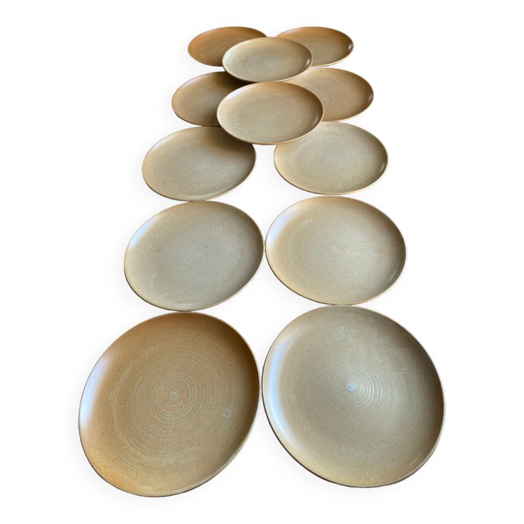 Vintage French village plates
