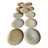 Vintage French village plates