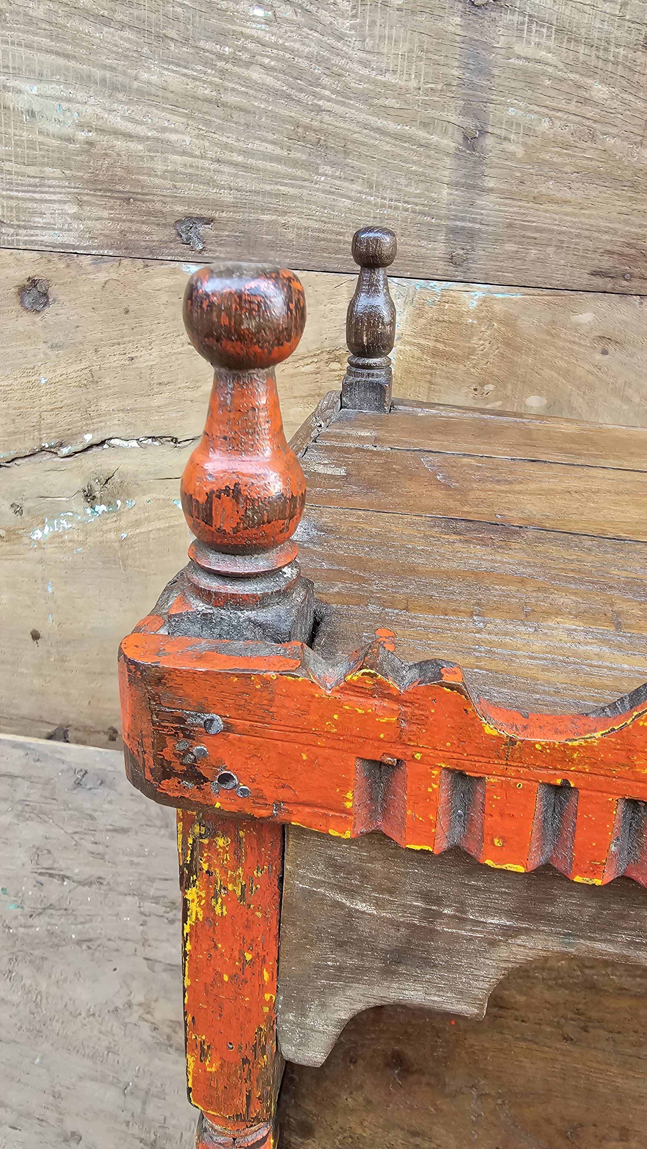 Old Burmese teak offering cabinet