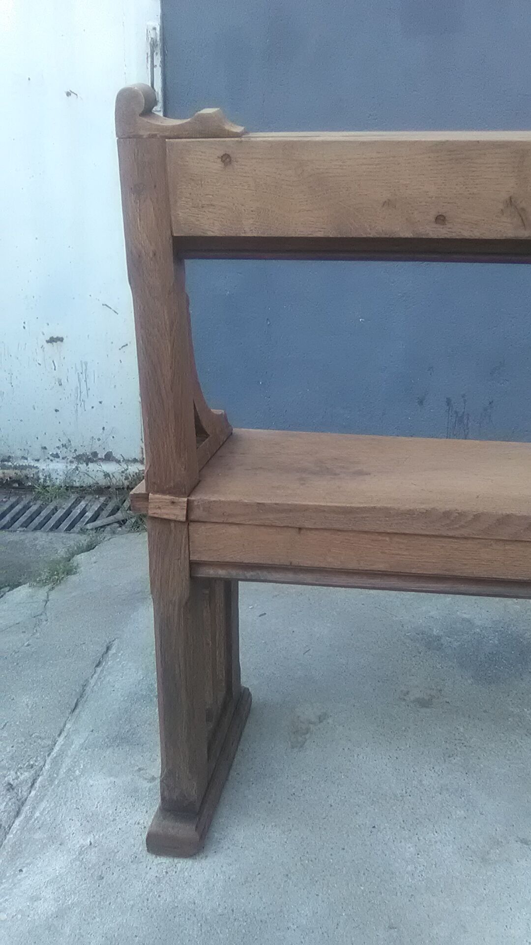 Oak church bench 2m45