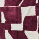 Pure Moroccan wool carpet in burgundy, size 200 x 300 cm.