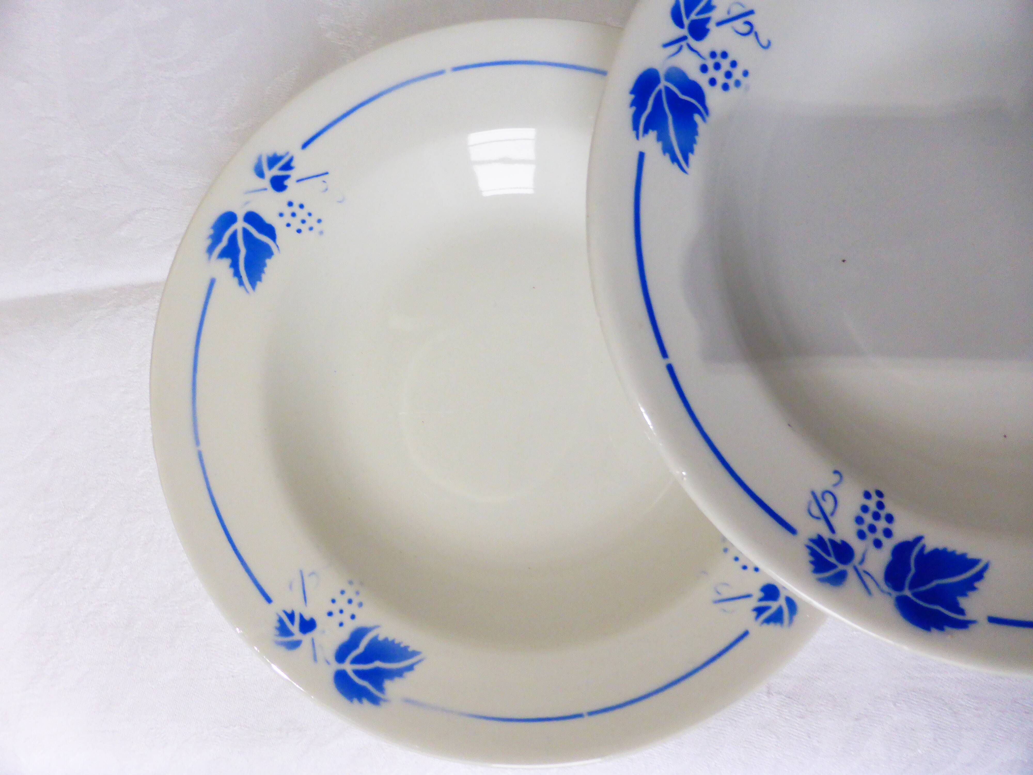 4 deep plates Roselys model Vigne 211248