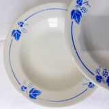 4 deep plates Roselys model Vigne 211248