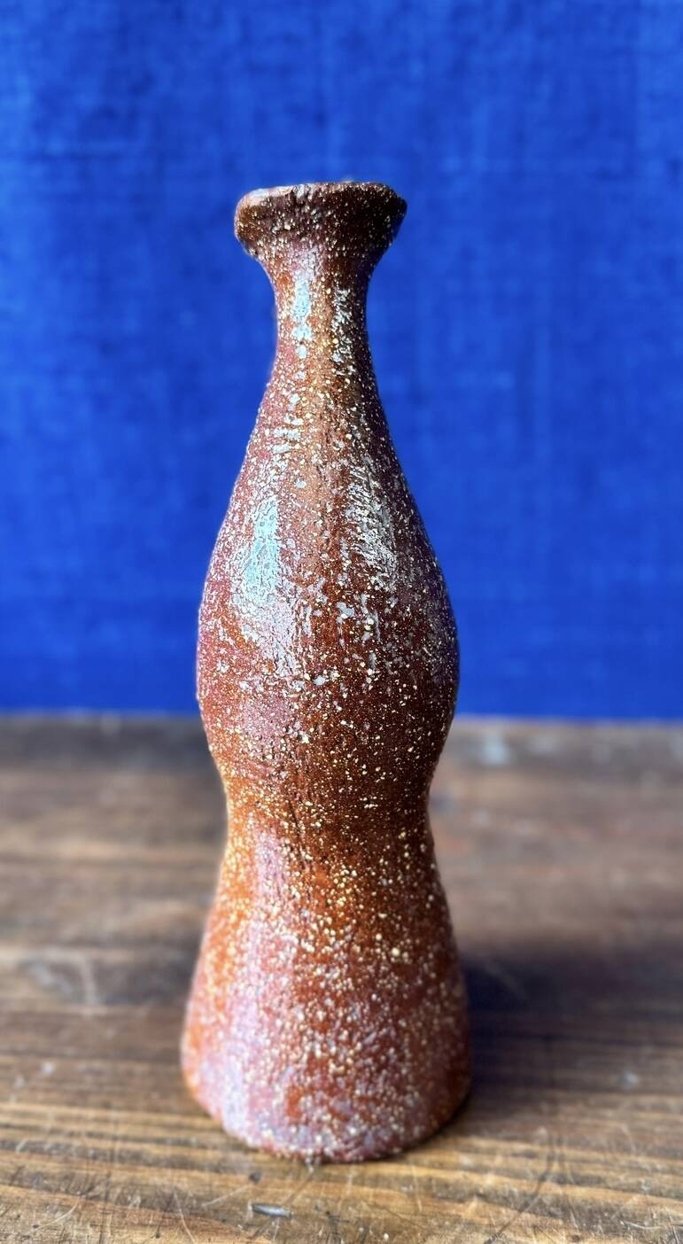 Amazing glazed terracotta jug – 1960s