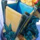 Cigarette case - Cigar pot - Rooster figurine - glazed ceramic