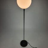 Postmodern Opaline Glass and Chrome Floorlamp, 1980s