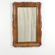 Miroir rectangulaire en bois de cerisier doré sculpté et festonné de style Biedermeier, Vienne