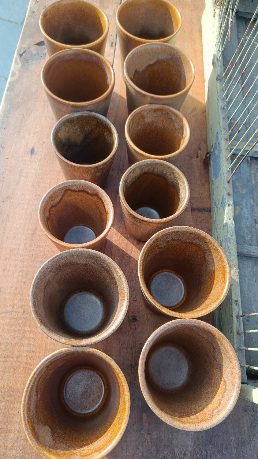 Digoin stoneware mugs