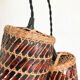 Lot de 2 baladeuses en osier