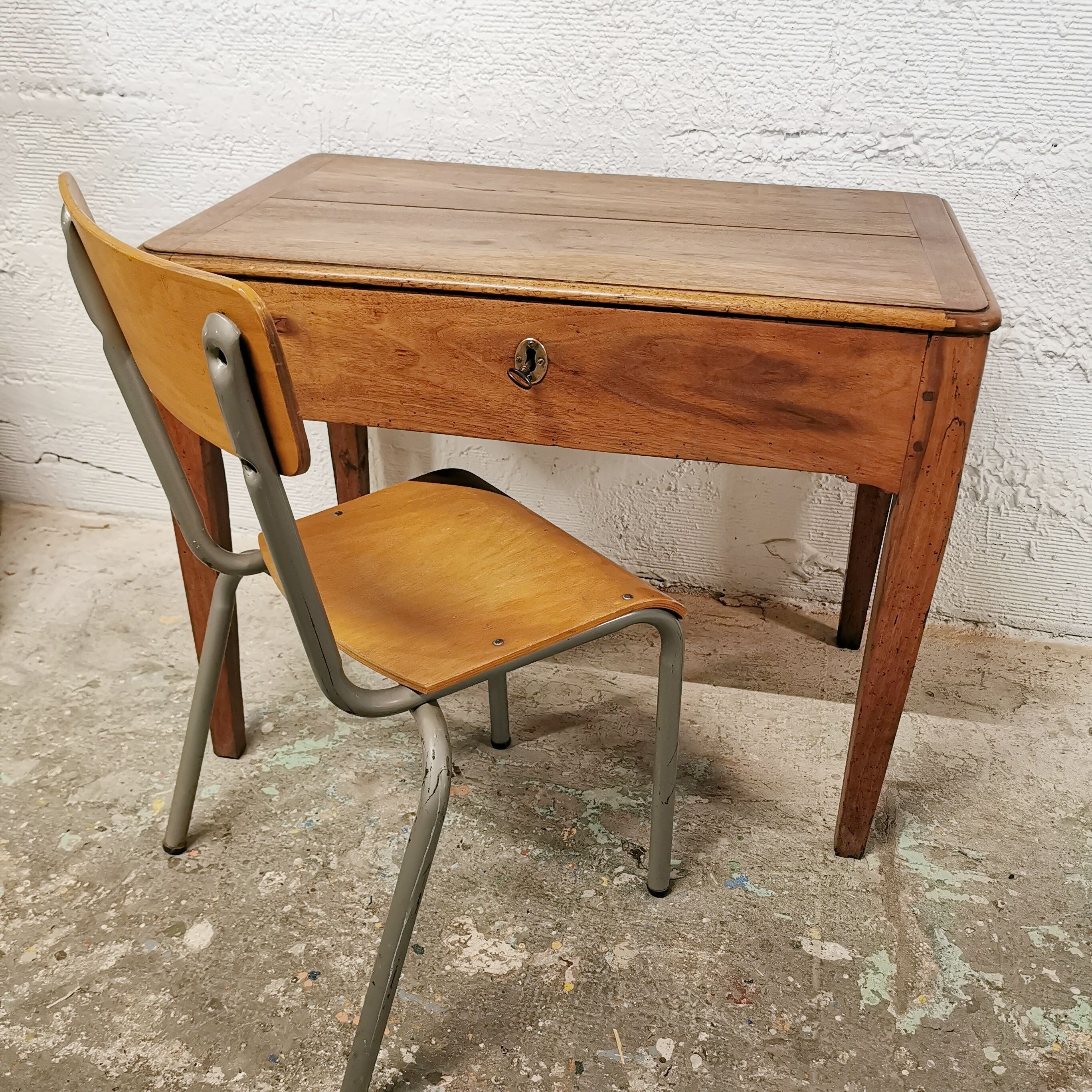 Small old writing table