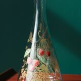 Liquor decanter - cherry decoration - art nouveau - Legras