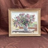 Signed painting Oil on canvas dimensions: height - 48 cm - width - 56 cm -