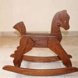 Vintage wooden rocking horse