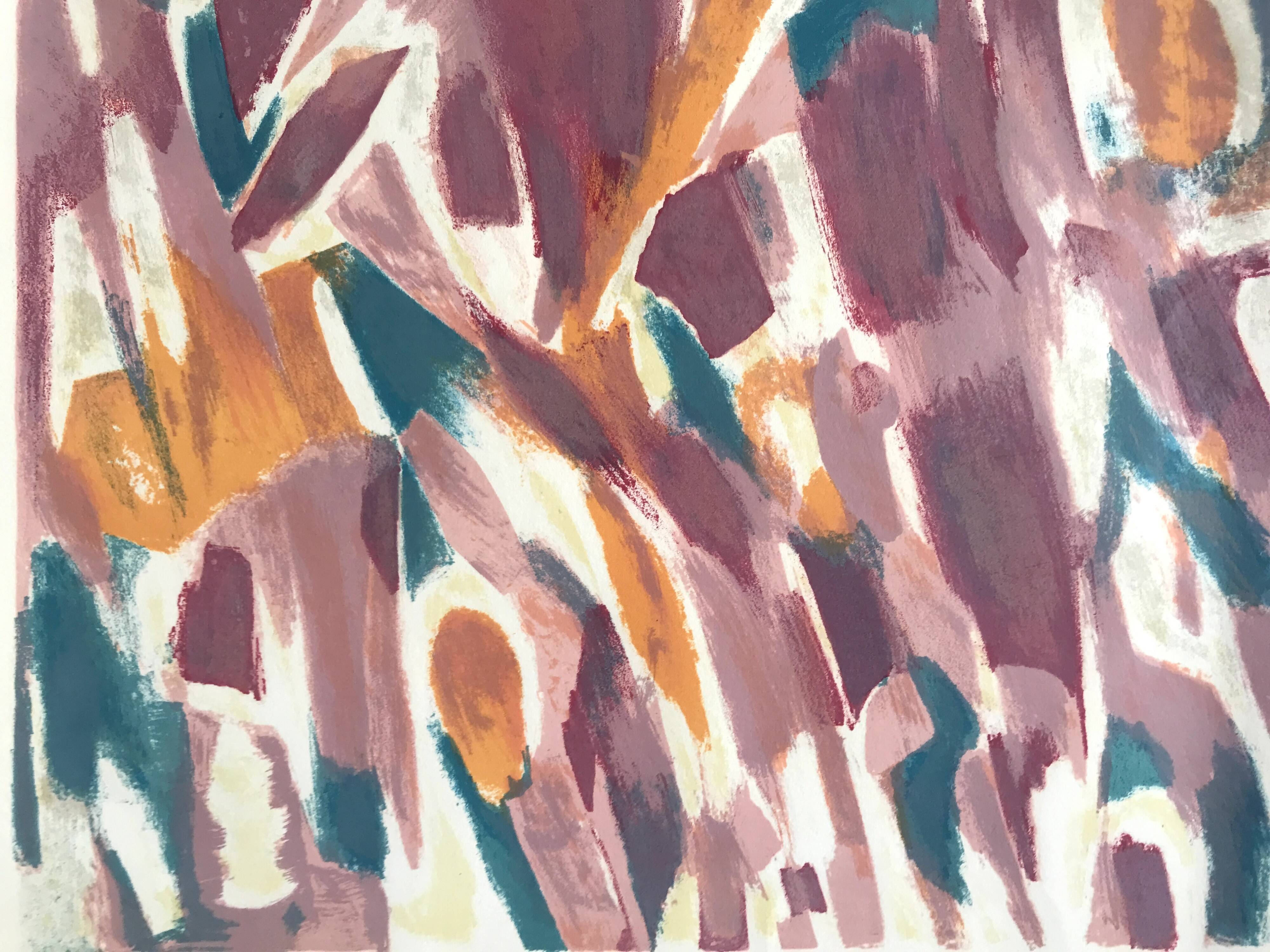 Share jean bazaine, the seasons, 1965. original lithograph signed at
