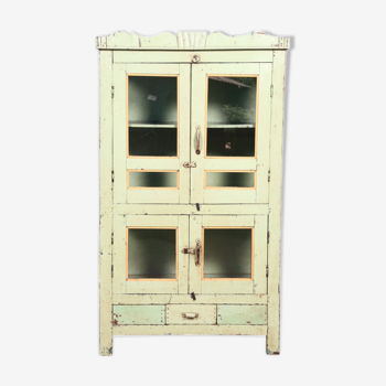 Armoire en teck blanche