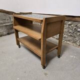 Guillerme and Chambron serving trolley with Danikowski ceramics