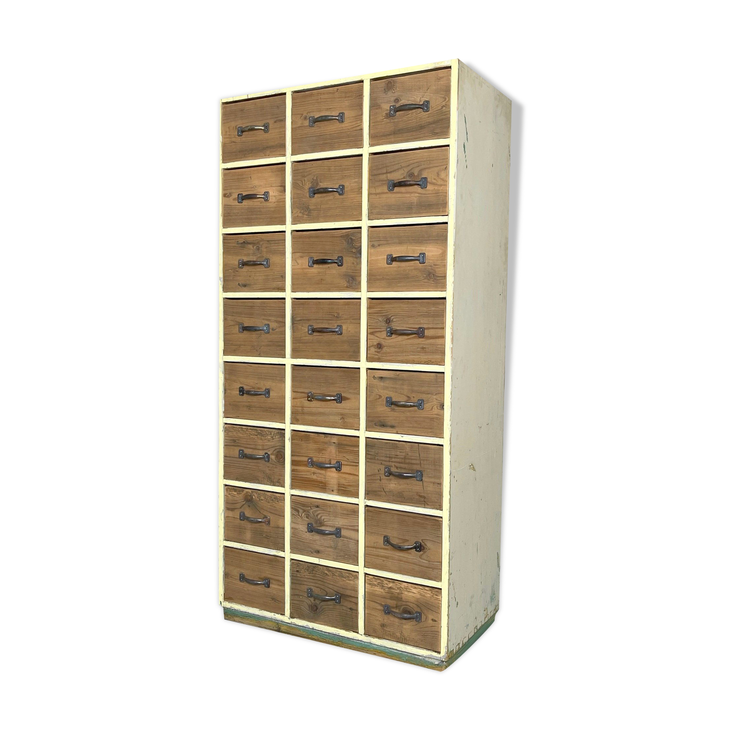 Vintage Industrial Wooden Filling Cabinet, 1940's