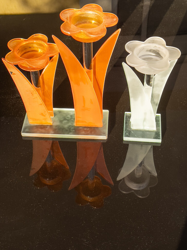 Vintage chandeliers 70 glass