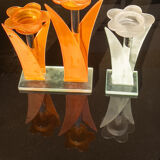 Vintage chandeliers 70 glass