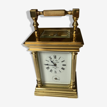 Polished brass travel clock 1839