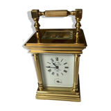 Polished brass travel clock 1839