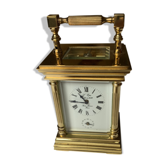 Polished brass travel clock 1839