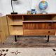 TV/ hifi cabinet in a row vintage modernist French 1960 LEGRAND DESIGN