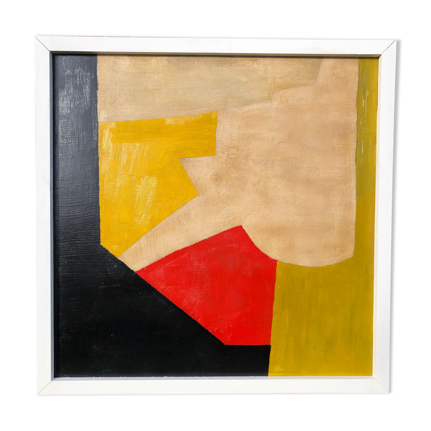 Oil on abstract panel