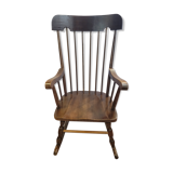 Rocking chair en bois massif