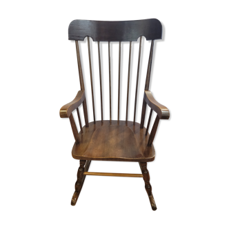 Rocking chair en bois massif