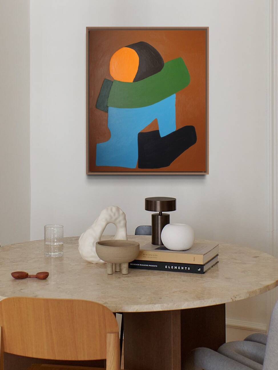 Colorful figurative abstract "You and me"