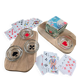 Set of 4 mini ashtrays Poker Set Bormioli Rocco in glass