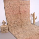 Large Vintage Beni Mguild Rug 221 x 452 cm - Old Moroccan Rug - Berber Rug