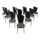 Post modern wooden dining chairs, 1980s - set of 10