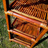 Bamboo and rattan shelf