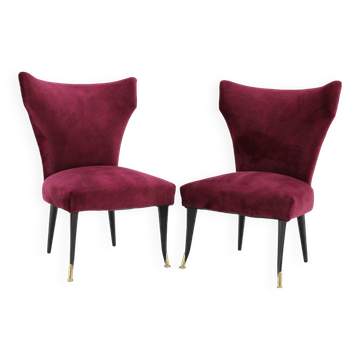 1950s Pair of Italian Chairs, Restored