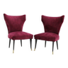 1950s Pair of Italian Chairs, Restored