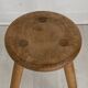 Solid wood tripod stool