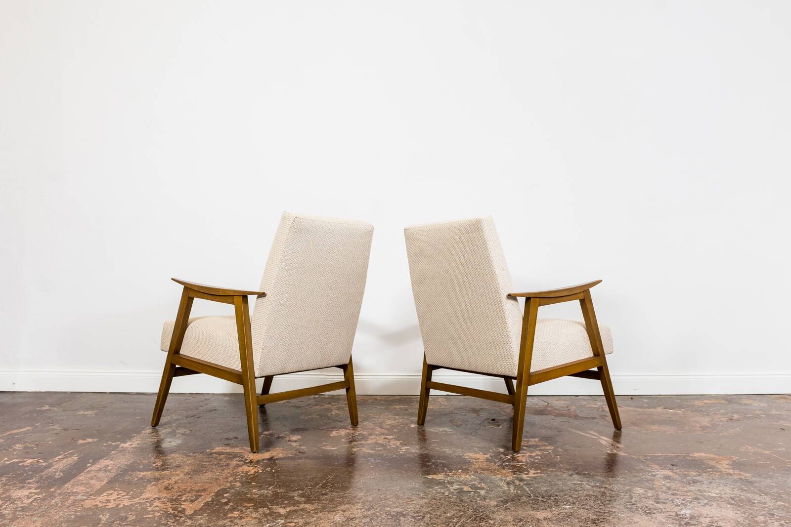 Pair of restored mid-century modern armchairs 1960's