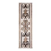 1970s Turkish Oushak Handmade Wool Cotton Beige Runner Rug 99x300