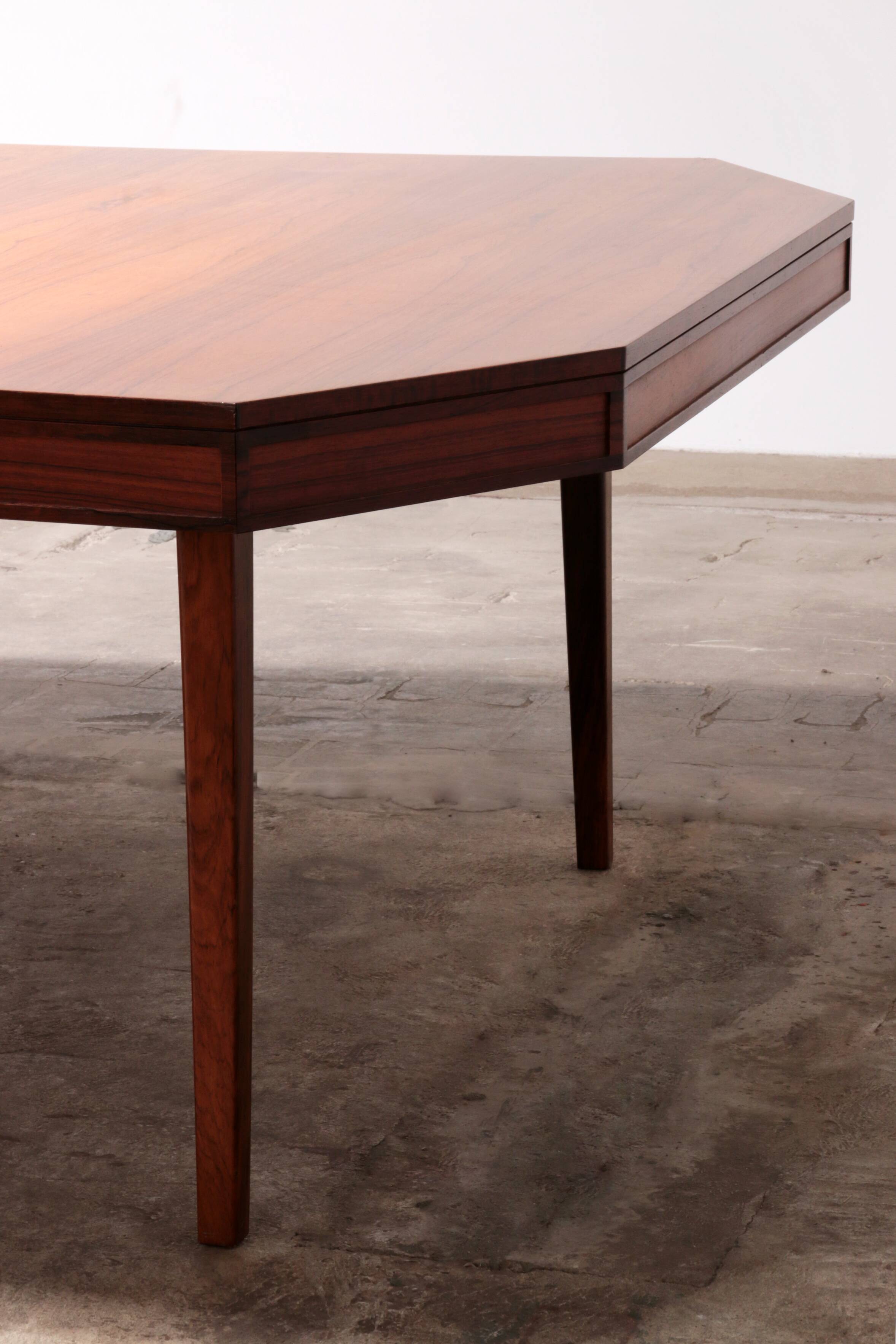 XXXL Mid-Century Teak Conference Board table from Volvo Stockholm 1960 from NK Inredning Stockhlom