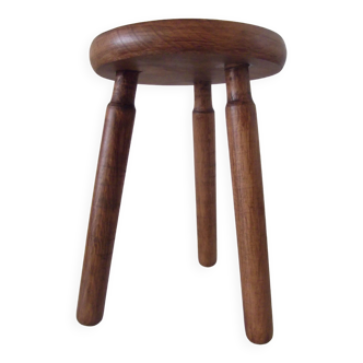 Vintage wooden tripod stool