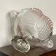 Moulded glass swan bowls