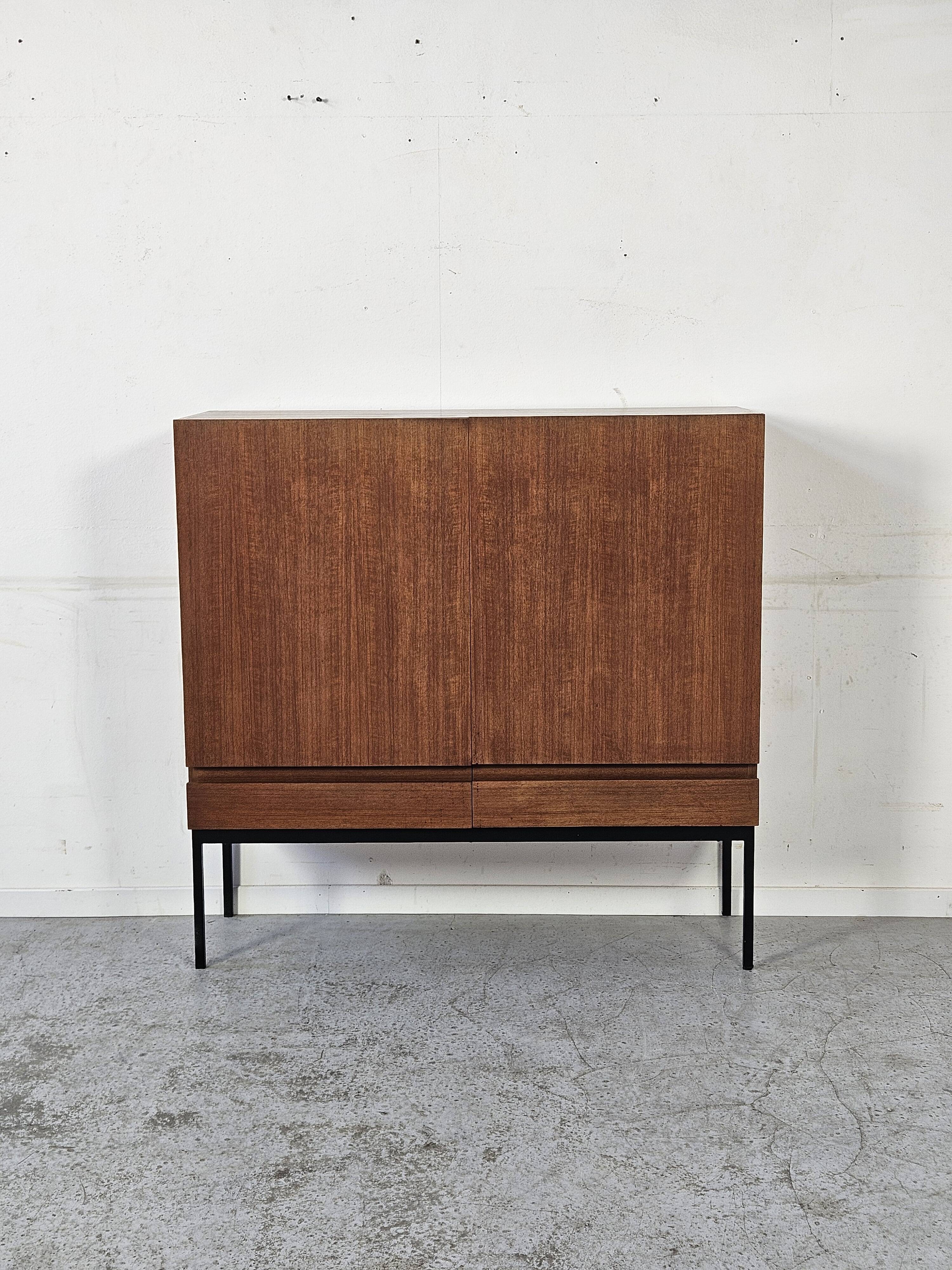 S21 highboard by Dieter Waeckerlin in teak, 1960s.