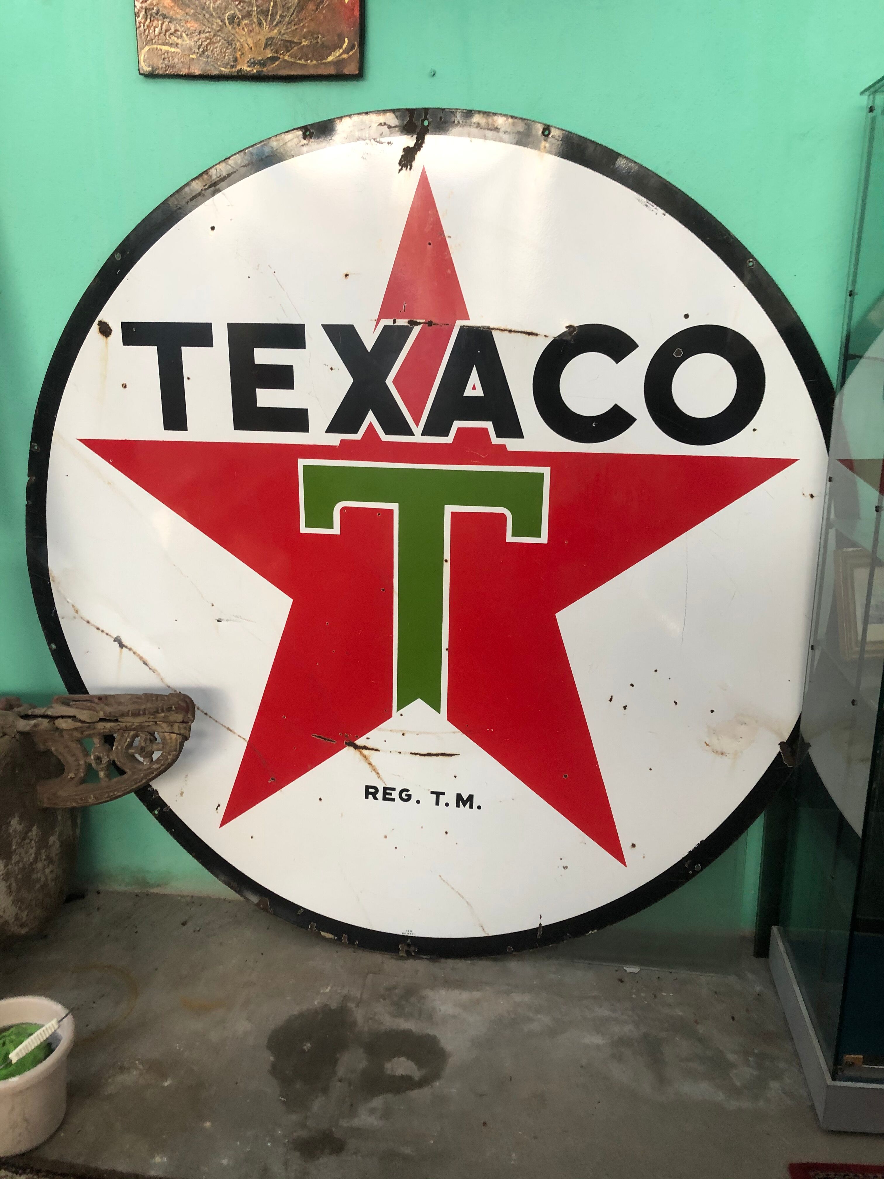 US texaco advertising plate from 1958