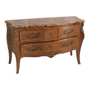 Commode galbée style - marbre