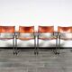 Fauteuil en cuir cognac
