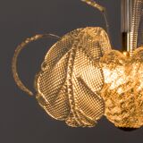 Murano glass leaves chandelier, Italy 1950