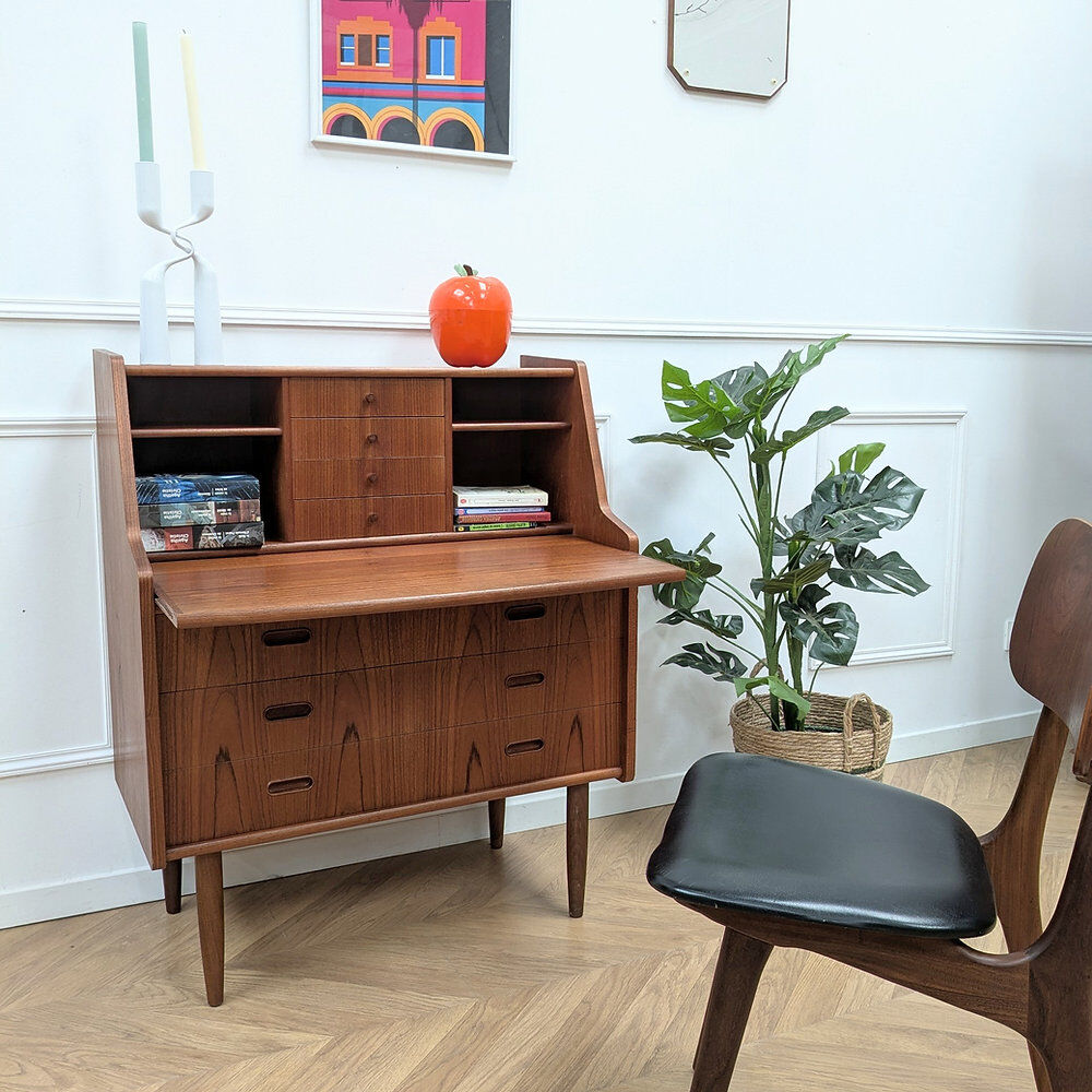 Vintage Danish teak secretary, 1960s.